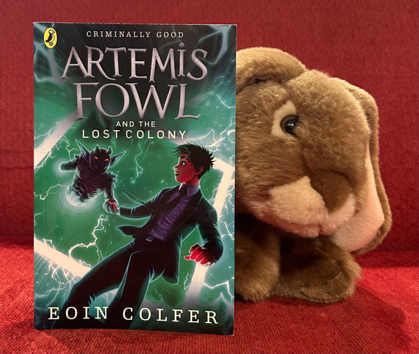 Caramel loved reading Artemis Fowl and the Lost Colony by Eoin Colfer and is ready for book six.