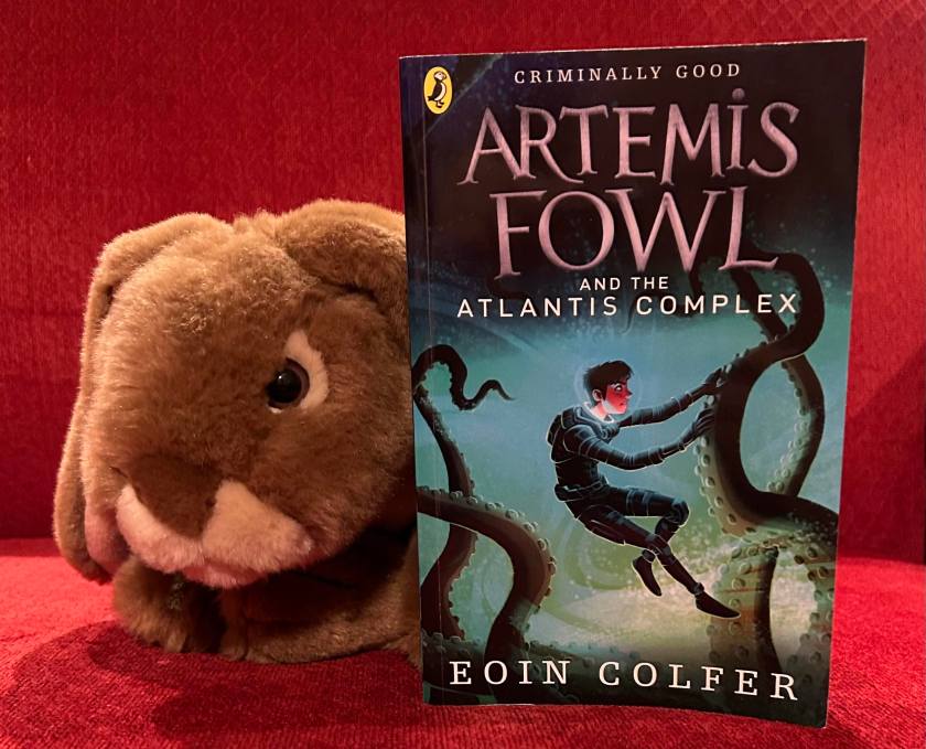 Caramel loved reading Artemis Fowl and the Atlantis Complex by Eoin Colfer and is ready for the last book of the main series!