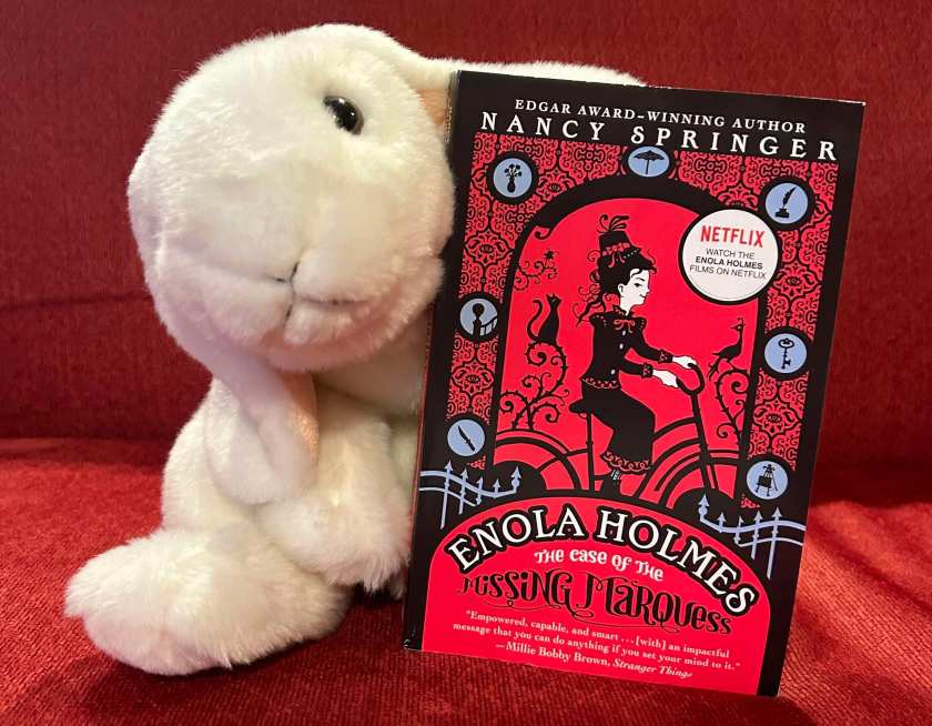 Marshmallow rates Enola Holmes: The Case of the Missing Marquess by Nancy Springer 100%.