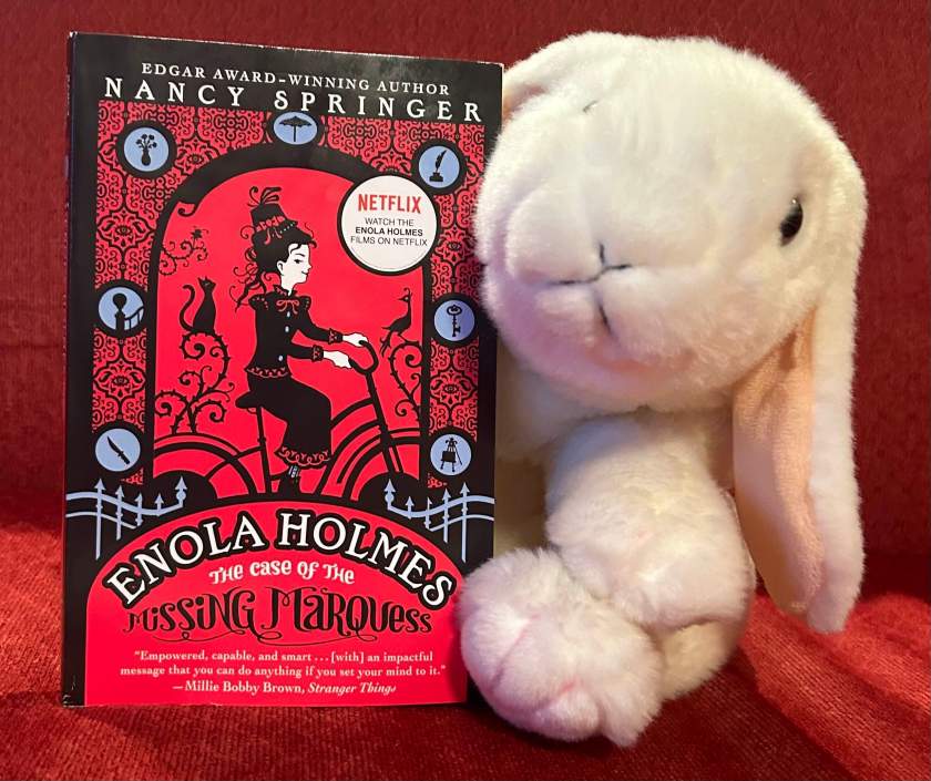 Marshmallow reviews Enola Holmes: The Case of the Missing Marquess by Nancy Springer.