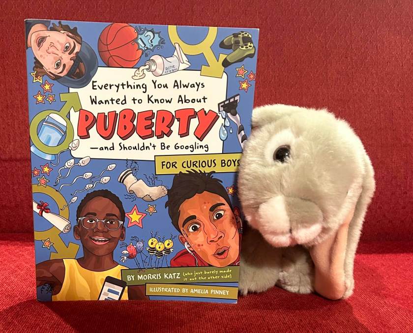 Sprinkles reviews Everything you Always Wanted to Know About Puberty -- and Shouldn't Be Googling - For Curious Boys, written by Morris Katz and illustrated by Amelia Pinney. 