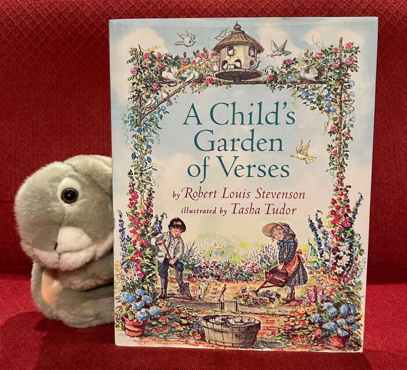 Sprinkles reviews A Child's Garden of Verses, a collection of children's poems written by Robert Louis Stevenson and illustrated by Tasha Tudor.