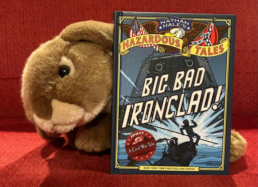 Caramel loved reading Nathan Hale’s Hazardous Tales #4: Big Bad Ironclad by Nathan Hale and can't wait to read the next book!