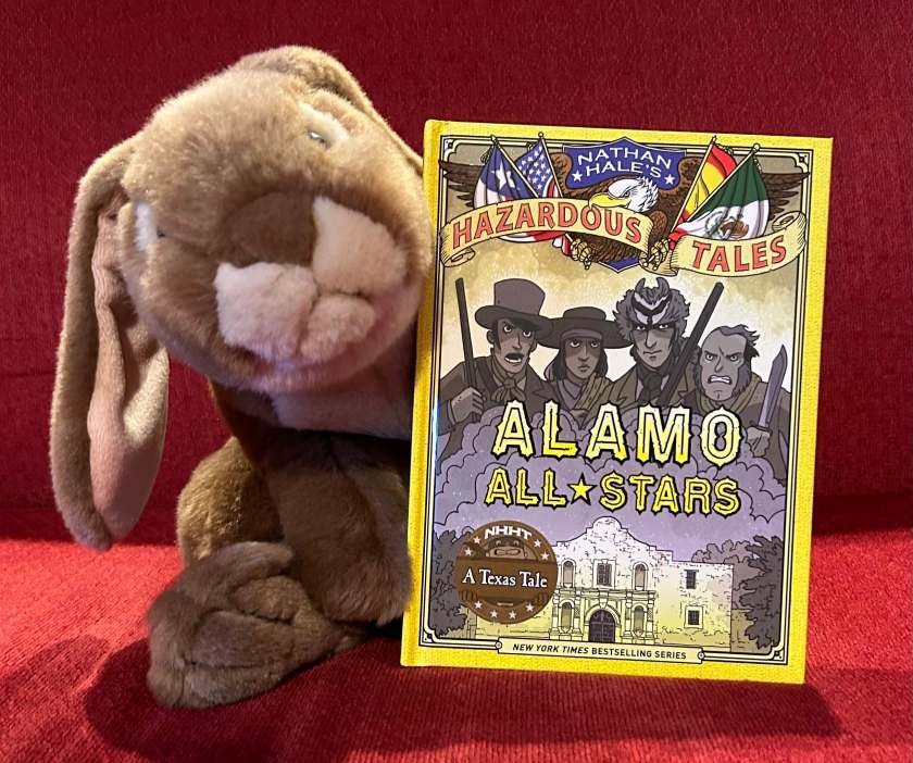 Caramel reviews Nathan Hale’s Hazardous Tales #6: Alamo All-Stars by Nathan Hale.