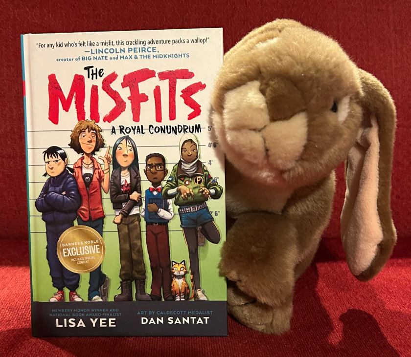 Caramel reviews The Misfits: A Royal Conundrum, written by Lisa Yee and illustrated by Dan Santat.