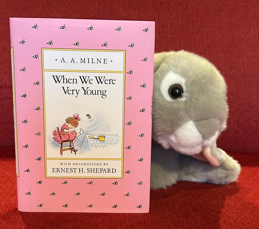 Sprinkles recommends When We Were Very Young, written by A.A. Milne and illustrated by Ernest H. Shepard, to all who love the littlest bunnies in their families and want to read poetry with them. 