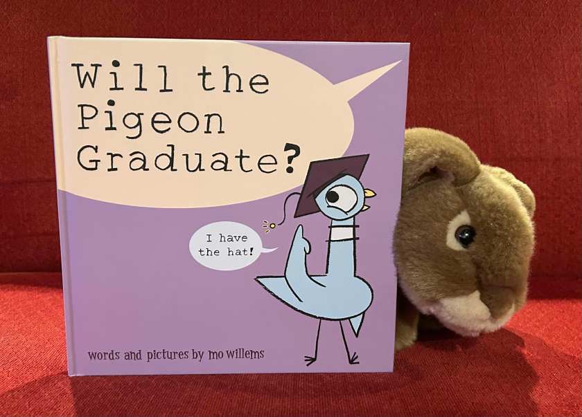 Caramel reviews Will the Pigeon Graduate? by Mo Willems.