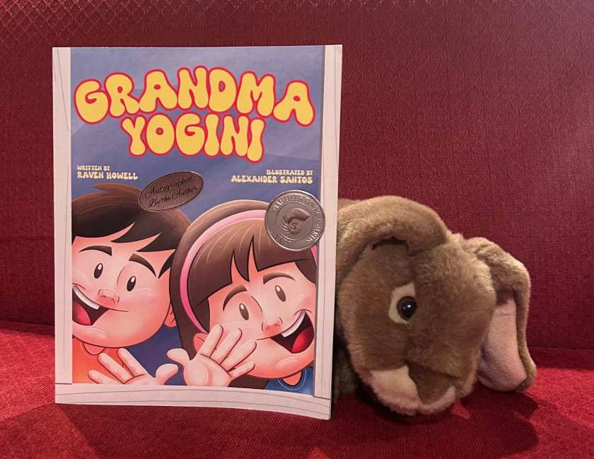 Caramel reviews Grandma Yogini, written by Raven Howell and illustrated by Alexander Santos.