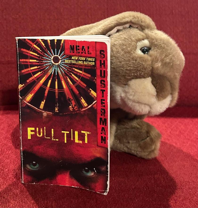 .Caramel enjoyed reading Full Tilt by Neal Shusterman though he warns that it is probably not appropriate for the youngest bunnies.