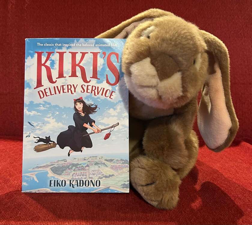 Caramel enjoyed reading Kiki's Delivery Service, written by Eiko Kadono and translated into English by Emily Balistrieri, and is eager to see the movie itself next.