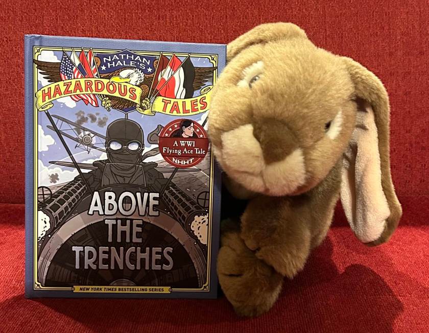 Caramel reviews Nathan Hale’s Hazardous Tales #12: Above the Trenches by Nathan Hale.