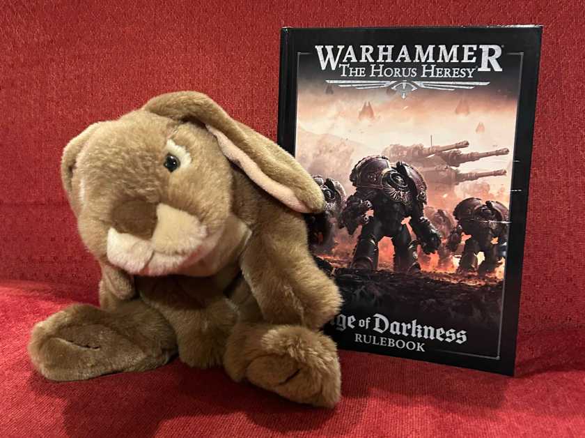 Caramel has been enjoying reading Warhammer – The Horus Heresy: Age of Darkness Rulebook and will likely leaf through it for many more months (or even years) to come. 