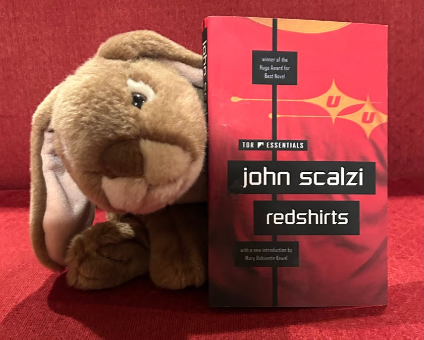 Caramel enjoyed reading Redshirts by John Scalzi and recommends it to all bunnies looking for some funny space stories. 