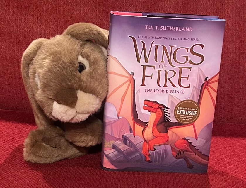 Caramel reviews The Hybrid Prince (Book Sixteen of the Wings of Fire series) by Tui Sutherland.