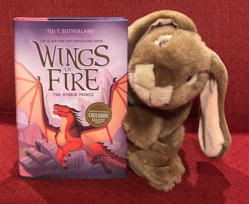 Caramel loved reading The Hybrid Prince (Book Sixteen of the Wings of Fire series) by Tui Sutherland and is thankful that it is finally out! 