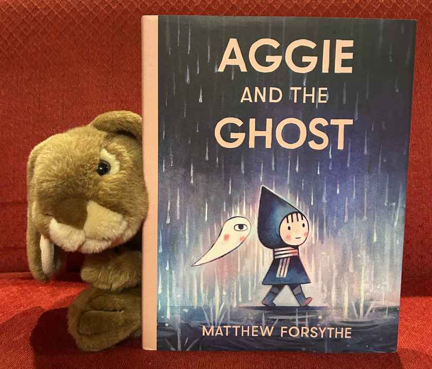 Caramel enjoyed reading Aggie and the Ghost by Matthew Forsythe and wishes all the little bunnies a happy Halloween!